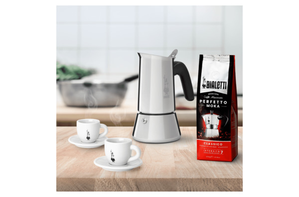 Кофеварка гейзерная на 4 чашки Bialetti Venus New 170 мл, серебристая