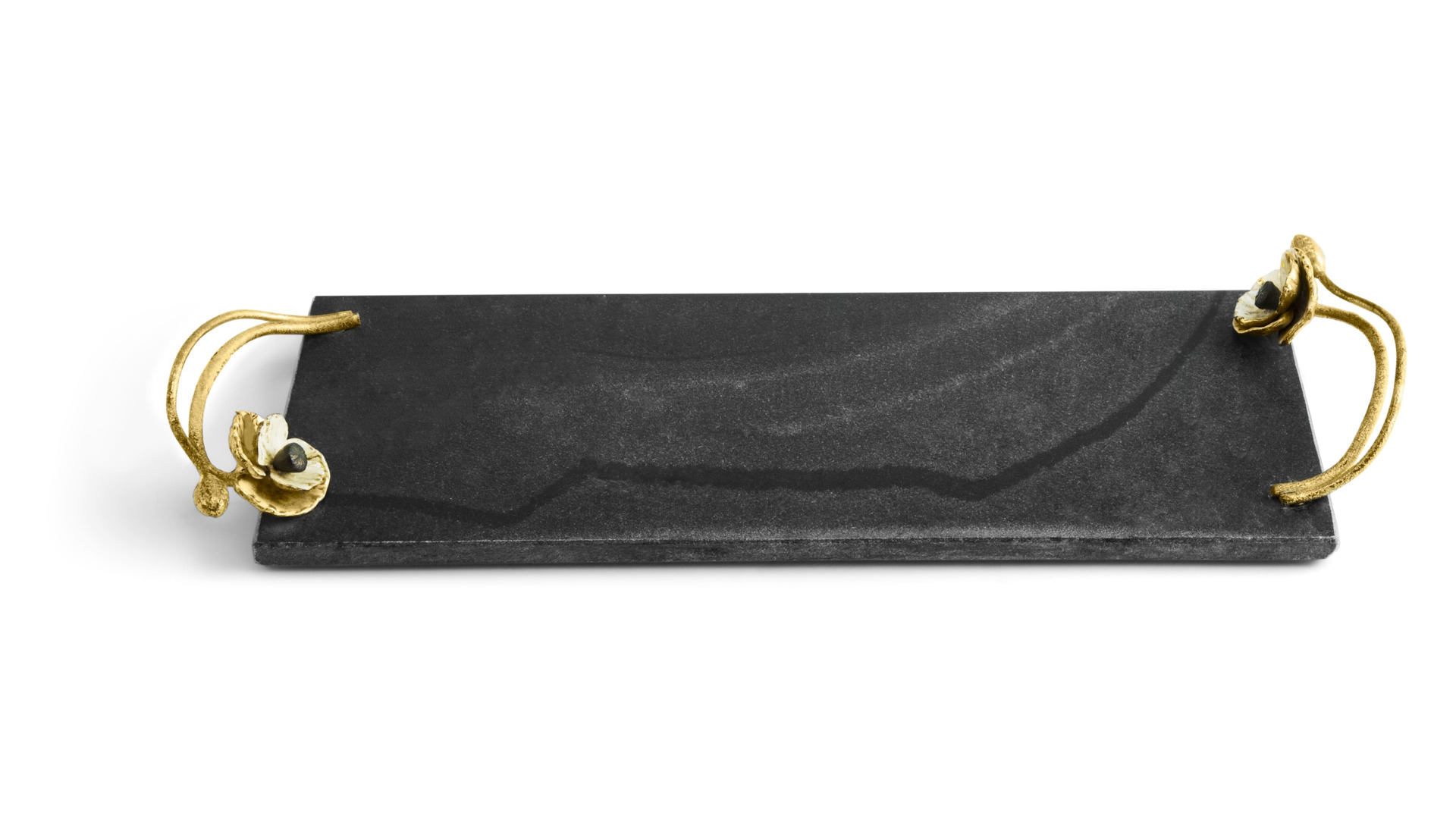 Доска для сыра с ножом Michael Aram Анемоны 44х15 см, мрамор