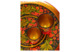 Набор для сервировки напитков Золотая хохлома (тарелка-панно, бокалы), 13 предметов, дерево
