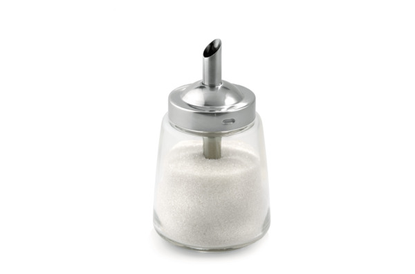 Сахарница с дозатором Weis 20 0мл, d7хh13 см, стекло, сталь нержавеющая, п/к