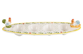Подставка овальная для 4-х яиц Villeroy&Boch Spring Awakening 31 см, фарфор