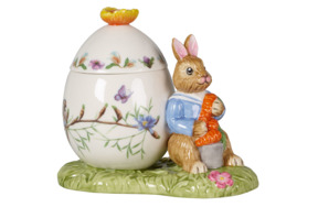 Шкатулка Villeroy&Boch Bunny Tales Заяц с морковкой 11х7см, фарфор