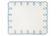Салфетка постановочная Truffle Bee Этрета 39х47 см, лен, бело-голубой