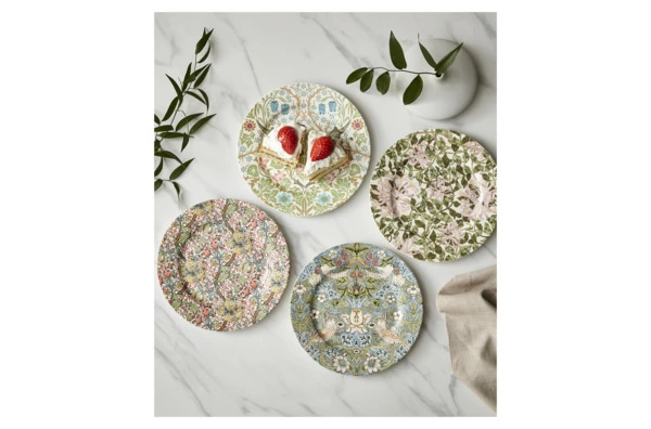 Набор тарелок десертных Spode Моррис и Ко 20 см, 4 шт, фарфор, п/к