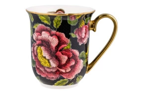 Кружка Spode Диковинные создания 340 мл, фарфор, черная, п/к