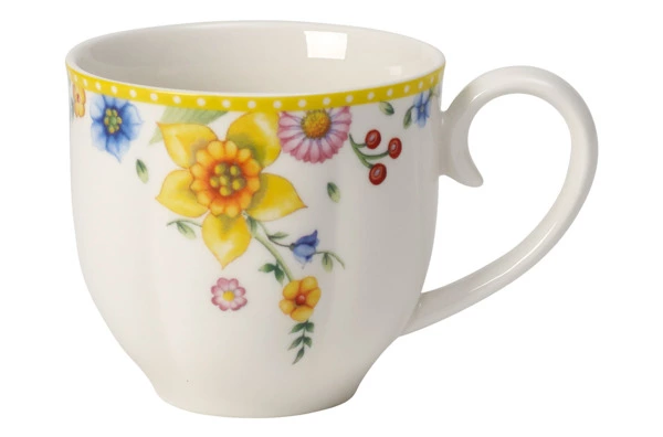 Чашка кофейная с блюдцем Villeroy&Boch Spring Awakening 260 мл, фарфор твердый
