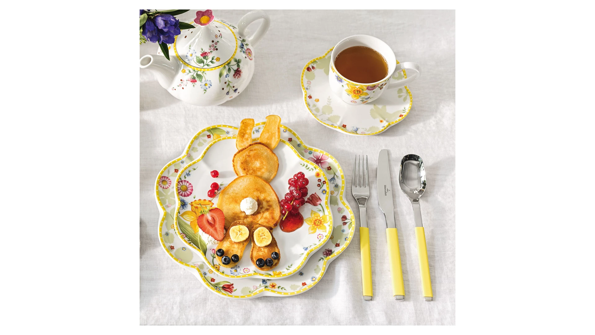 Чашка кофейная с блюдцем Villeroy&Boch Spring Awakening 260 мл, фарфор твердый