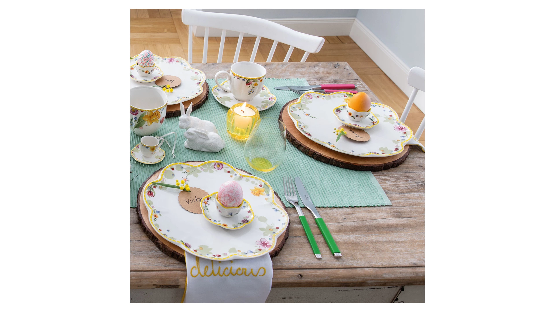 Чашка кофейная с блюдцем Villeroy&Boch Spring Awakening 260 мл, фарфор твердый