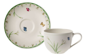 Чашка кофейная с блюдцем Villeroy&Boch Colourful Spring 230 мл, фарфор