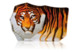 Скульптура Maleras Тигр 22х15 см, хрусталь, оранжевый