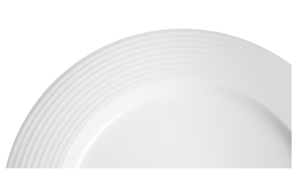 Тарелка закусочая Mix&Match Конус 23 см, рельеф, фарфор костяной