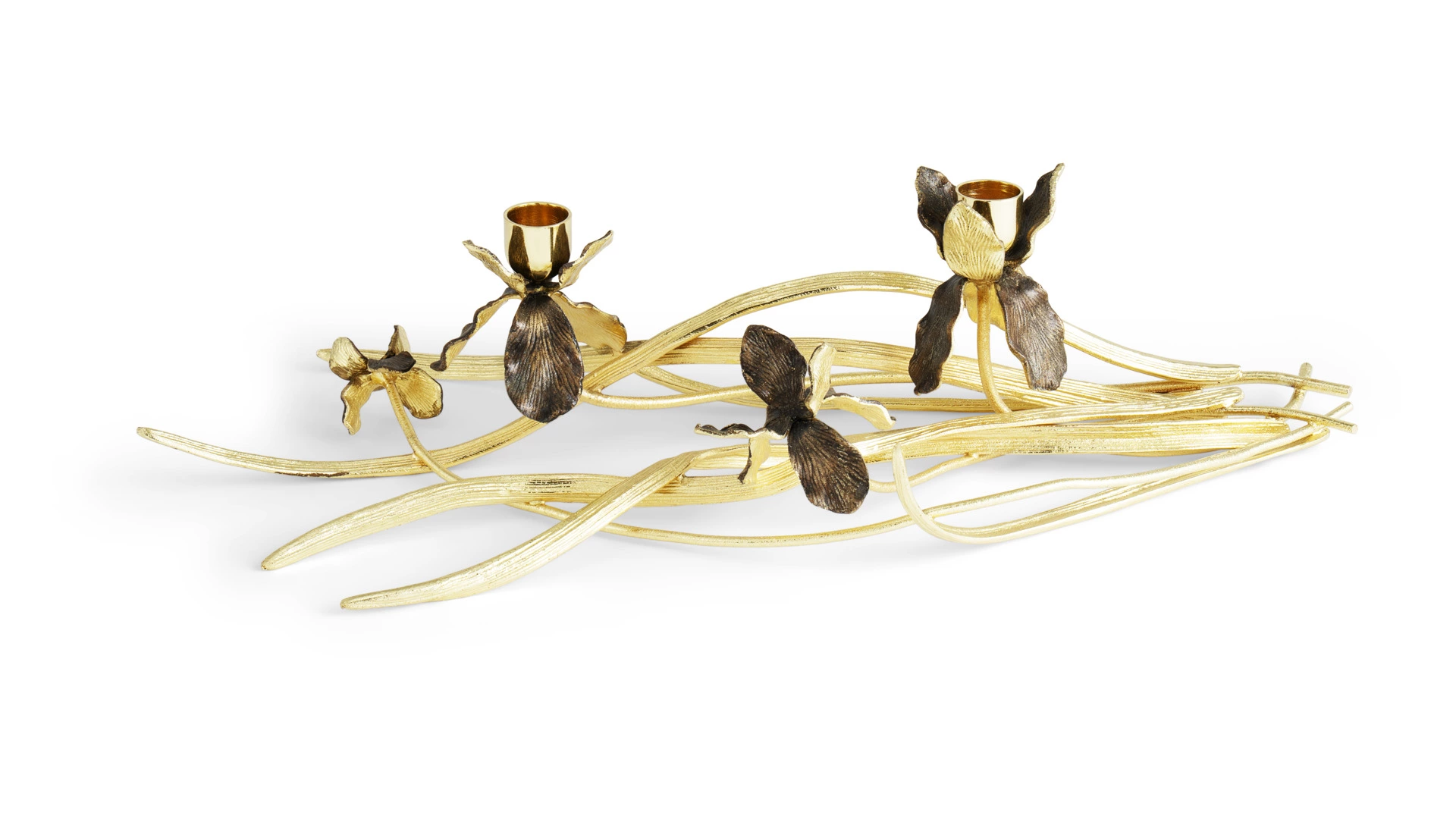 Подсвечник Michael Aram Черный ирис 43см, латунь