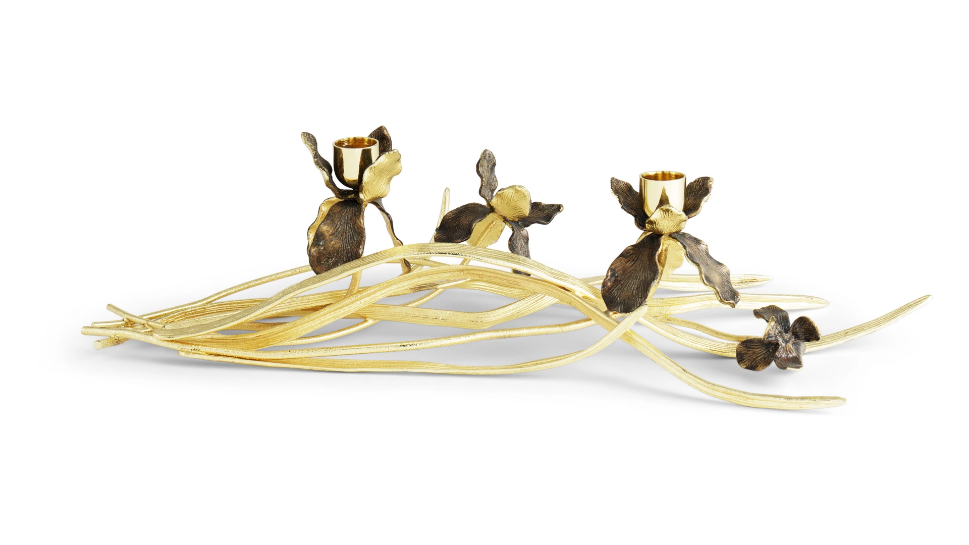 Подсвечник Michael Aram Черный ирис 43см, латунь