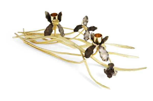 Подсвечник Michael Aram Черный ирис 43см, латунь