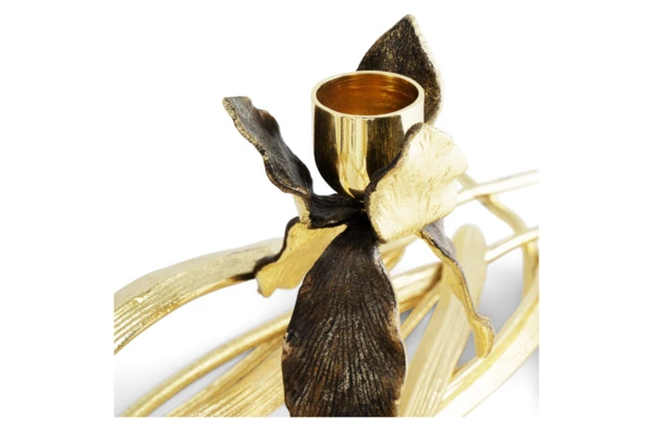 Подсвечник Michael Aram Черный ирис 43см, латунь