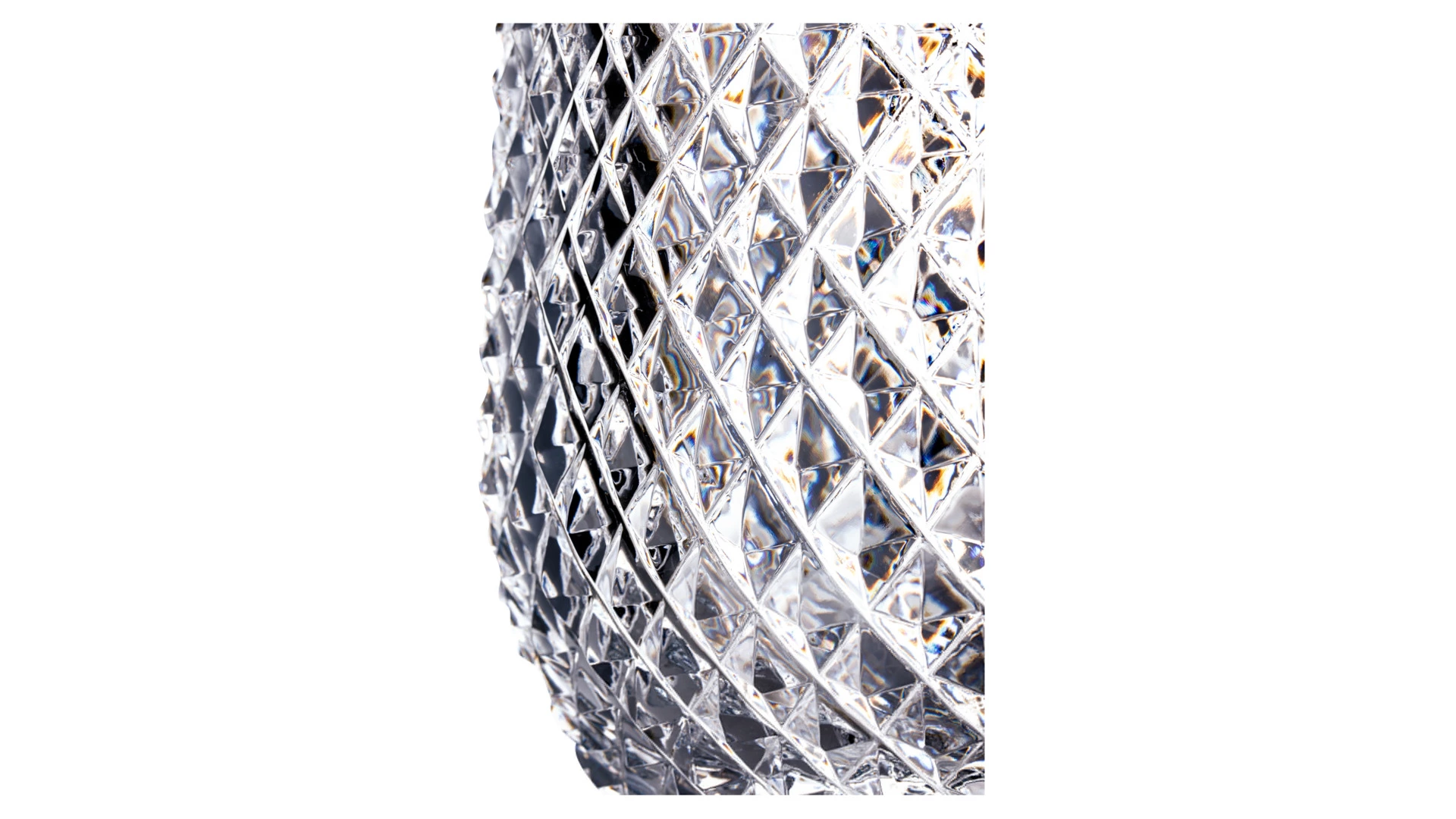 Ваза Cristal de Paris Диамант 40см, прозрачная