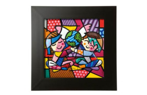 Картина квадратная Goebel BRITTO Дети Мира 32,5х32,5 см, фарфор, п/к