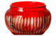 Ваза для конфет с крышкой ГХЗ Любава 29,1 см, хрусталь, красная