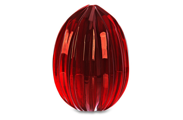 Изделие декоративное ГХЗ Яйцо 6,2 см, хрусталь, красный