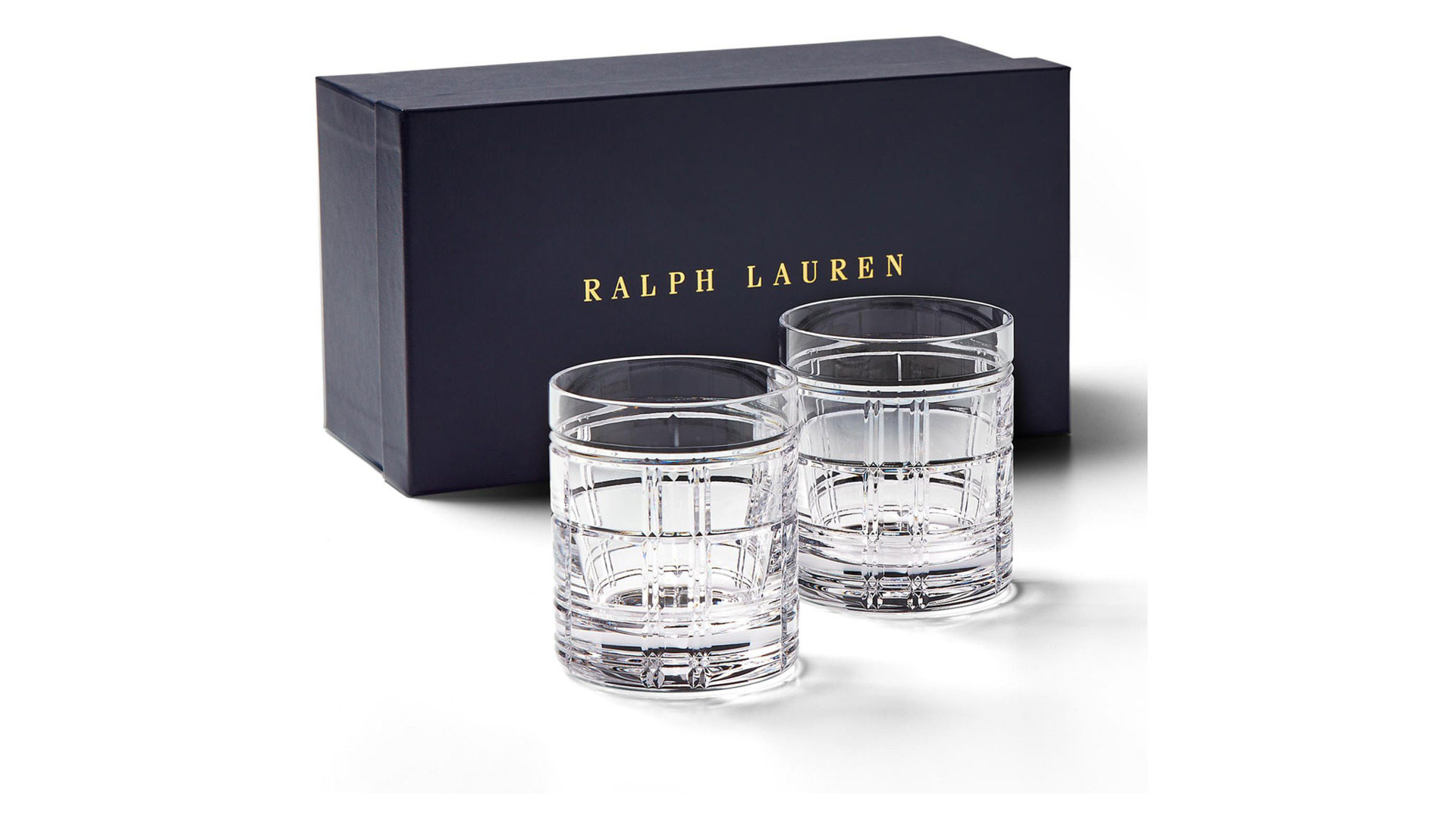 Набор стаканов для виски Ralph Lauren Home Хадсон, хрусталь, 2шт