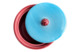 Шкатулка круглая Романов Фаянс 7,5х9,5см, голубо-бордовый, фаянс