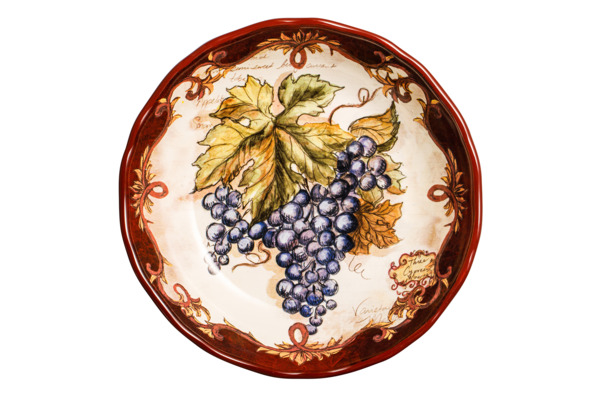 Салатник Certified Int Виноделие Синий виноград 21 см, керамика