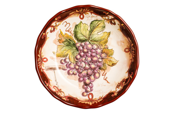 Салатник Certified Int. Виноделие.Красный виноград-1 21 см, керамика