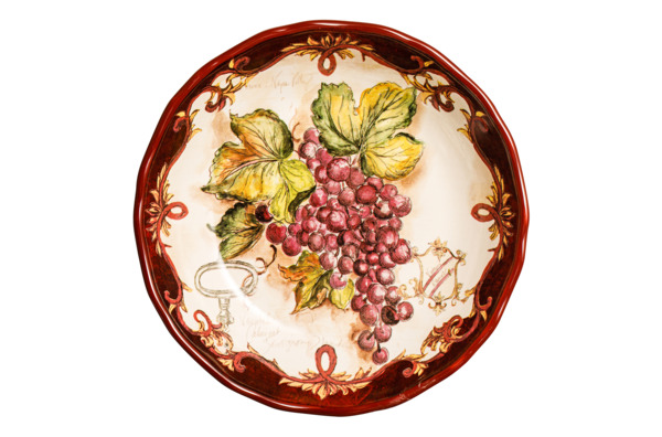 Салатник Certified Int. Виноделие.Красный виноград-2 21 см, керамика