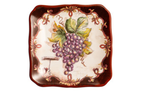 Тарелка пирожковая Certified Int ВиноделиеКрасный виноград-1 15 см, керамика