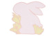 Набор плейсматов Truffle Bee Easter Bunny Linen 40х43см, 2шт, розово-желтый, лен