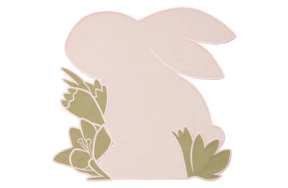 Набор плейсматов Truffle Bee Easter bunny velvet 40х43 см, 2 шт, полиэстер, розово-зеленый
