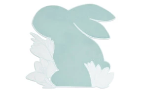 Набор плейсматов Truffle Bee Easter bunny velvet 40х43 см, 2 шт, полиэстер, тиффани-белый