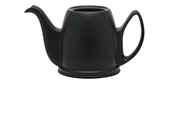 Чайник заварочный Degrenne Salam 700 мл, фарфор, алюминий, черный, с бронзовой муфтой