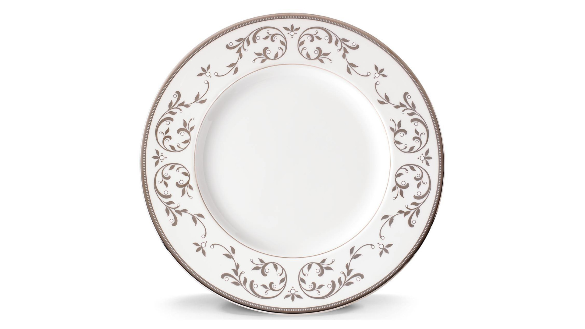 Набор тарелок обеденных Lenox Чистый опал, платина 27 см, фарфор. 6 шт