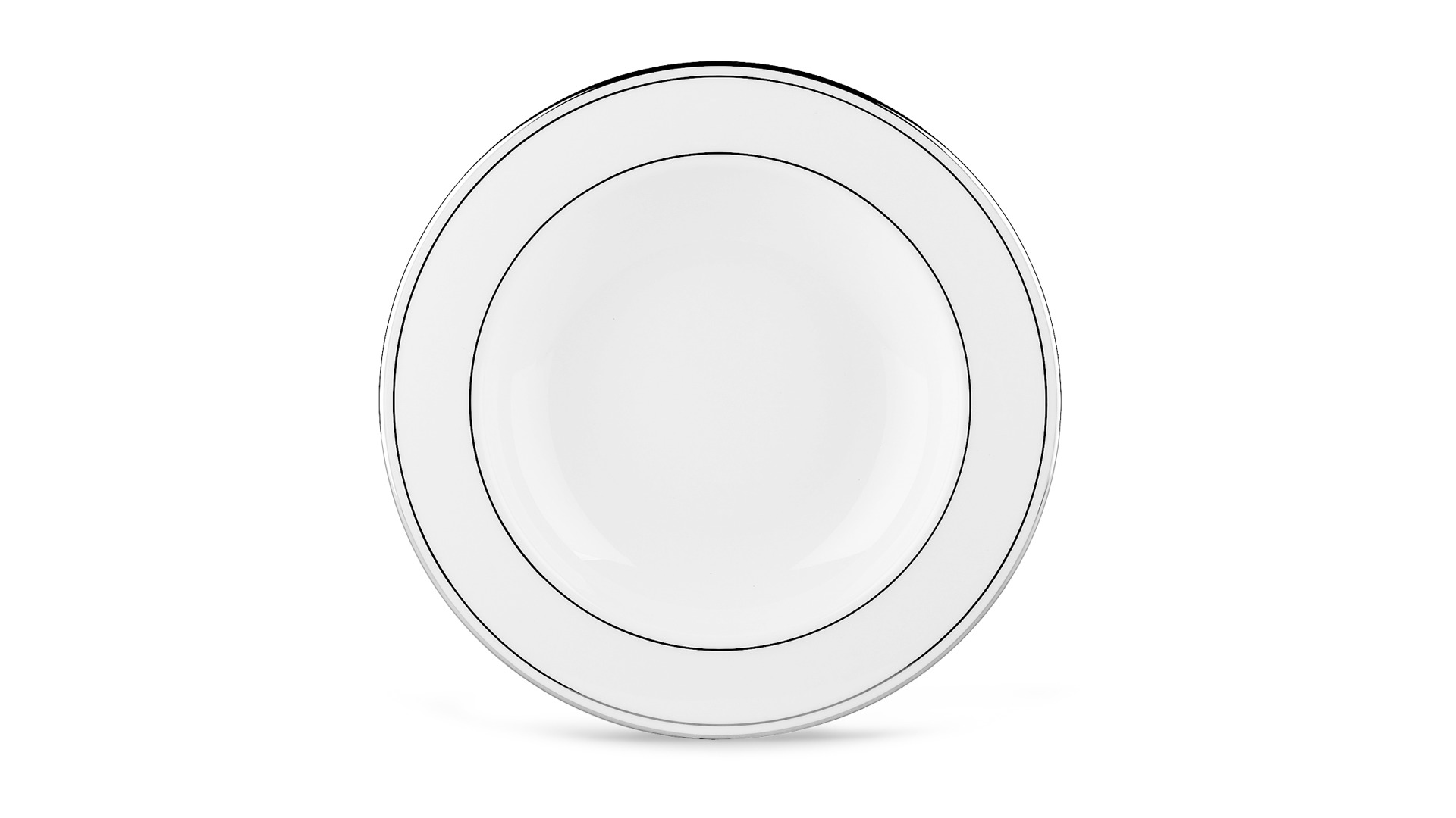 Набор тарелок суповых Lenox Федеральный, платиновый кант 23 см, фарфор, 6 шт