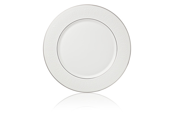 Набор тарелок обеденных Lenox Ханна, платиновый кант 27 см, фарфор, 6 шт