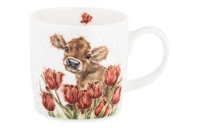 Набор кружек Royal Worcester Теленок Бесси и тюльпаны 310 мл, фарфор, 6 шт