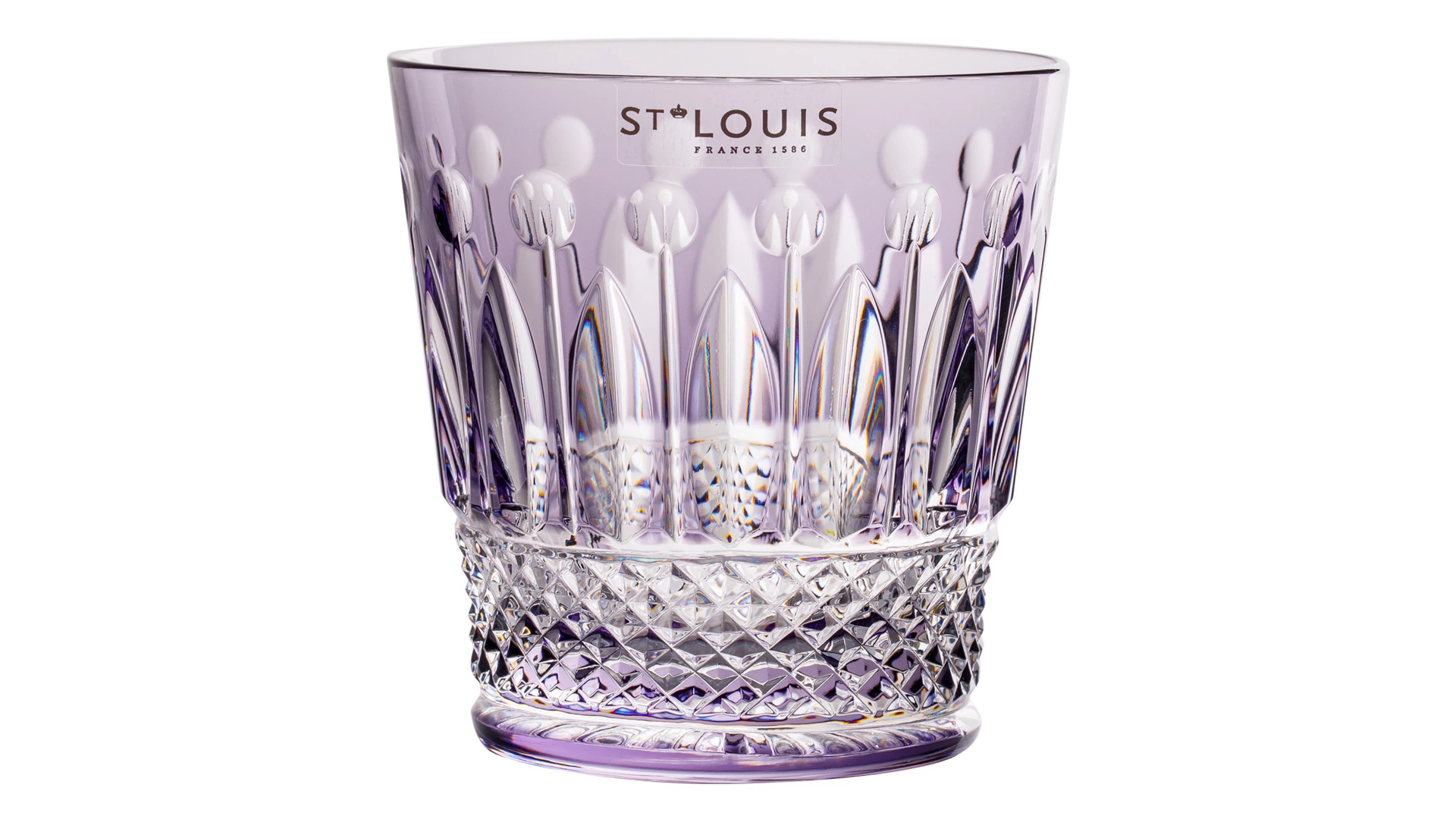 Набор стаканов для виски Saint-Louis Томми 380 мл, хрусталь, фиолетовый, 2 шт