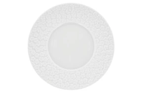 Блюдце для чашки Meissen Королевский цвет Белый бисквит 14,5 см, фарфор
