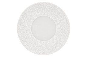 Блюдце к чашке для эспрессо Meissen Королевский цвет Белый бисквит 12 см, фарфор