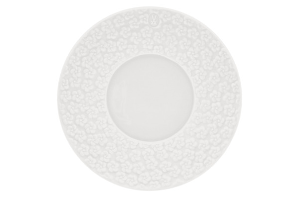Блюдце к чашке для эспрессо Meissen Королевский цвет Белый бисквит 12 см, фарфор