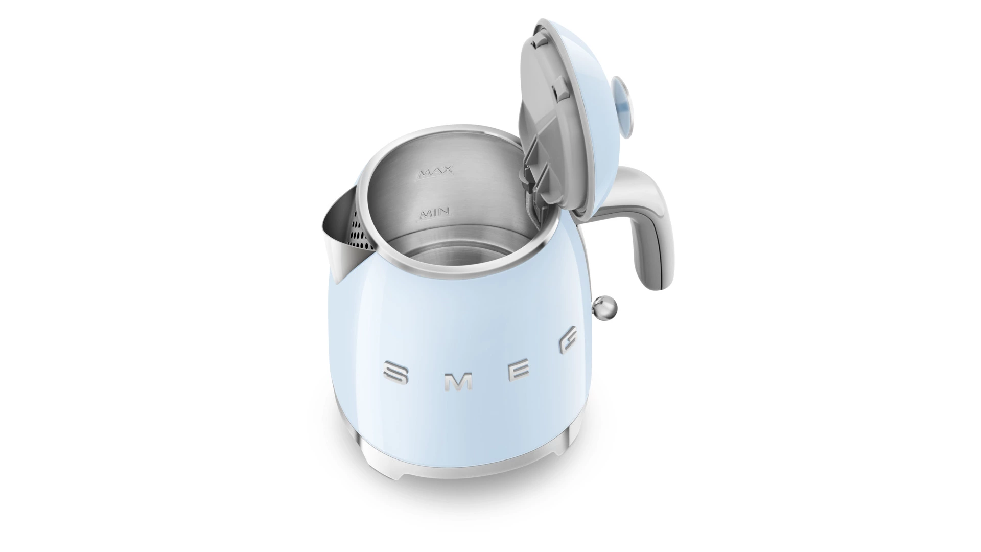 Чайник мини электрический SMEG KLF05PBEU 800 мл, пастельно-голубой