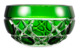 Вазочка для варенья ГХЗ Евгения 10,1 см, хрусталь, зеленая