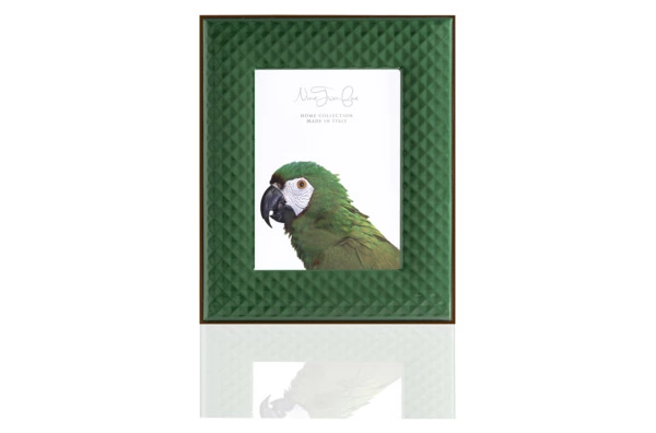 Рамка для фото Intersilver Авангард 13x18 см, изумрудный, алюминий с посеребрением