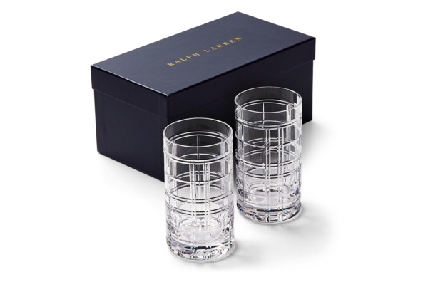 Набор стаканов для воды Ralph Lauren Home Хадсон, 2 шт, хрусталь