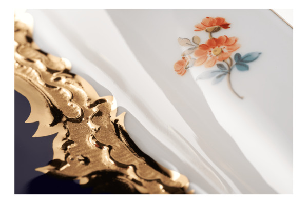 Сервиз столовый Meissen Форма - Б, россыпь цветов, кобальт на 6 персон 20 предметов, фарфор