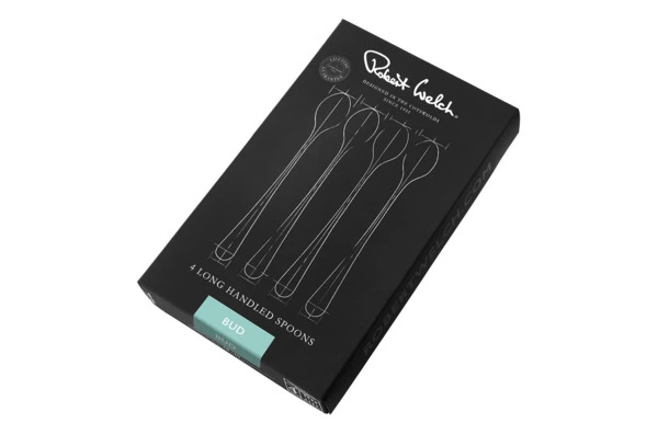Набор коктейльных ложек Robert Welch Bud, 4 шт, сталь нержавеющая, п/к