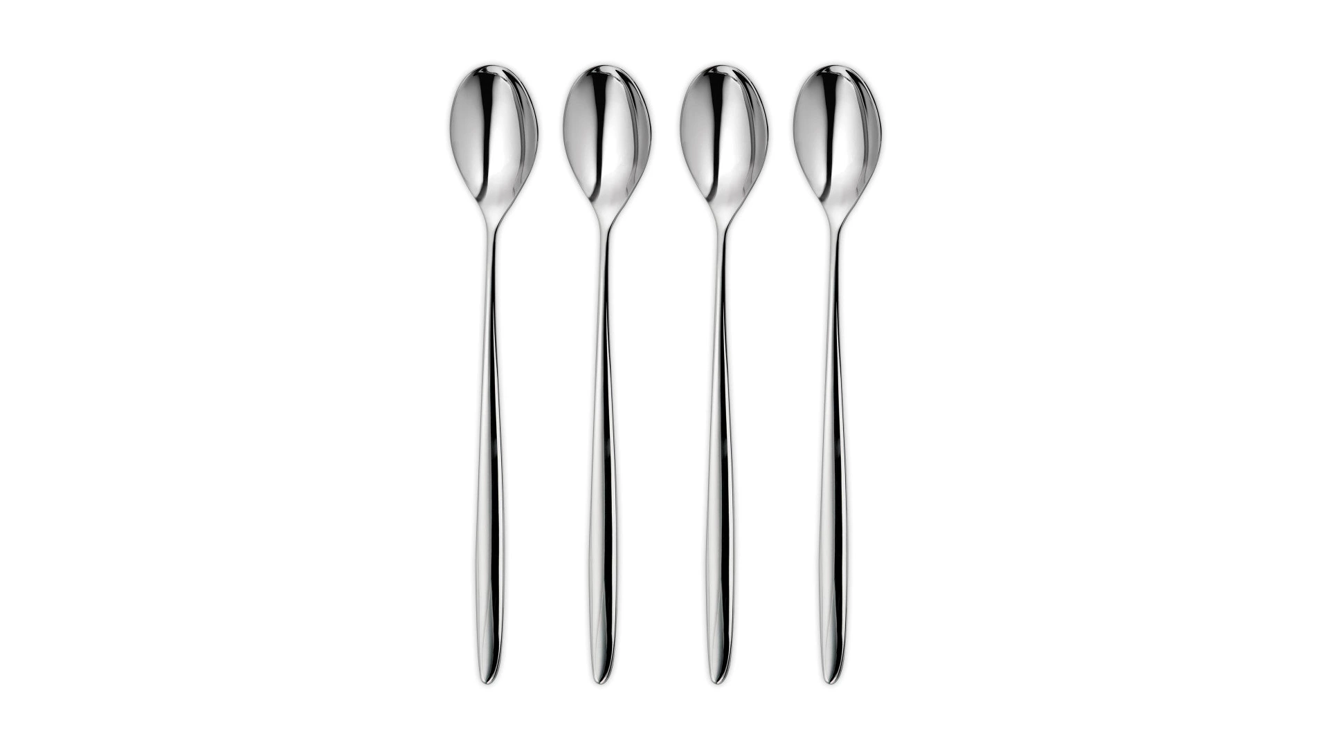 Набор ложек коктейльных Robert Welch Hidcote Bright 26 см, 4 шт, сталь нержавеющая, п/к