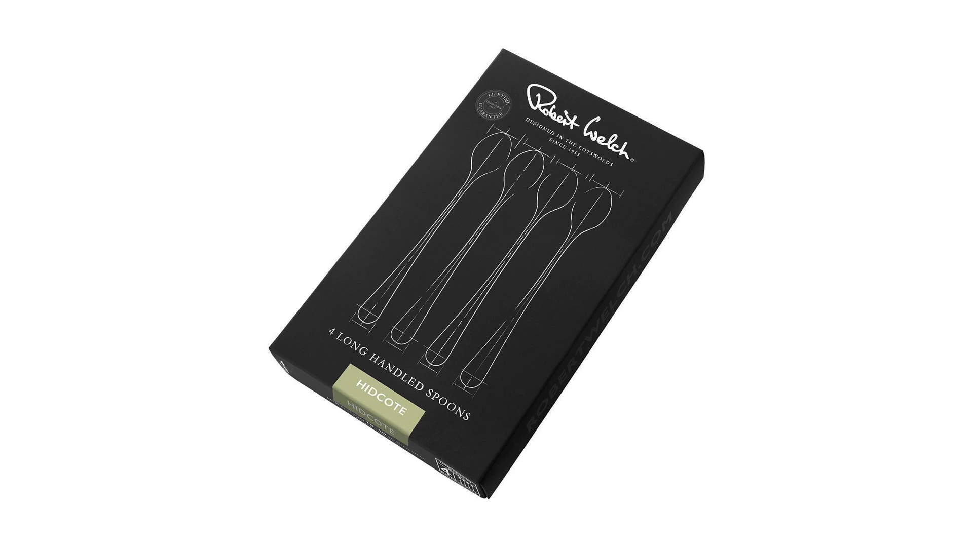 Набор ложек коктейльных Robert Welch Hidcote Bright 26 см, 4 шт, сталь нержавеющая, п/к