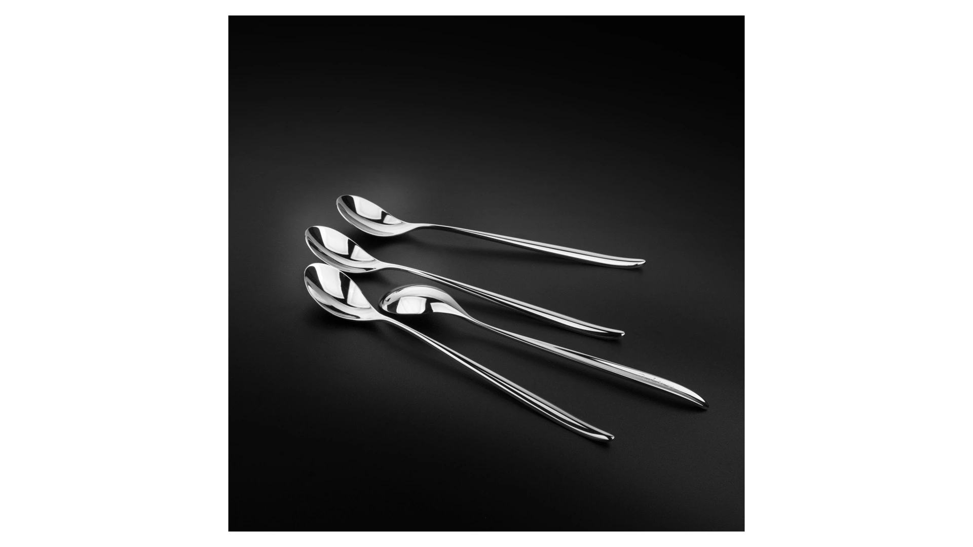 Набор ложек коктейльных Robert Welch Hidcote Bright 26 см, 4 шт, сталь нержавеющая, п/к